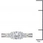 14K White Gold 1.00 Ct Round Cut Diamond Classic Solitaire Engagement Ring I2