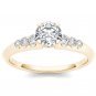 14k Yellow Gold 0.75 Ct Round Cut Diamond Classic Solitaire Engagement Ring I2