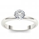 14k White Gold 0.75 Ct Round Cut Diamond Solitaire Engagement Ring HI I2 14k White Gold 0.75 Ct Round Cut Diamond Solitaire Engagement Ring HI I2