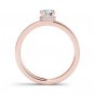 14K Rose Gold 1.00 Ct Natural Round Cut Diamond Classic Engagement Ring HI I2