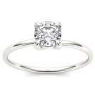 Solid 14k White Gold 0.75 Ct Round Cut Diamond Solitaire Engagement Ring HI I2 Solid 14k White Gold 0.75 Ct Round Cut Diamond Solitaire Engagement Ring HI I2