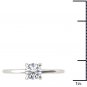 Solid 14k White Gold 0.75 Ct Round Cut Diamond Solitaire Engagement Ring HI I2