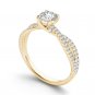 14K Yellow Gold 1.00 Ct Round Cut Diamond Classic Solitaire Engagement Ring HI