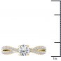 14K Yellow Gold 1.00 Ct Round Cut Diamond Classic Solitaire Engagement Ring HI