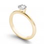 14k Yellow Gold 0.75 Ct Round Cut Diamond Solitaire Engagement Ring HI I2