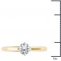 14k Yellow Gold 0.75 Ct Round Cut Diamond Solitaire Engagement Ring HI I2