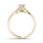 Genuine 14K Yellow Gold 0.75Ct Natural Round Cut Diamond Classic Engagement Ring
