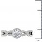 Genuine 14K White Gold 0.75 Ct Round Cut Natural Diamond Halo Engagement Ring HI