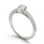 Solid 14K White Gold 1.00 Ct Round Cut Diamond Classic Solitaire Engagement Ring