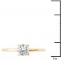 Solid 14k Yellow Gold 0.75 Ct Round Cut Diamond Solitaire Engagement Ring HI I2