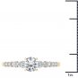14K Yellow Gold 1.00 Ct Round Cut Diamond Solitaire Classic Engagement Ring HI