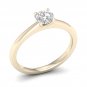 14k Yellow Gold 1 Ct Round Cut Diamond Crowned Bridal Ring Set I-J I2
