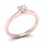 14k Rose Gold 1 Ct Round Cut Diamond Crowned Bridal Ring Set I-J I2