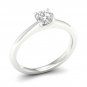 14k White Gold 1 Ct Round Cut Diamond Crown Style Bridal Ring Set I-J I2