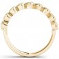 Genuine 0.06 Ct 10K Yellow Gold Brillant Round Cut Diamond Wedding Band
