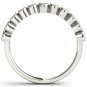 10K White Gold 0.12 Ct Brillant Round Cut Diamond Wedding Band