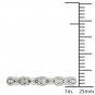 Genuine 10K White Gold 0.06 Ct Round Cut Diamond Wedding Band