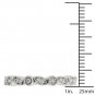 10K White Gold 0.10 Ct Brillant Round Cut Diamond Wedding Band
