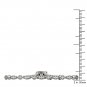 925 Solid Sterling Silver 0.15 Ct Round Cut Diamond Bolo Bracelet HI