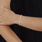 925 Solid Sterling Silver 0.15 Ct Round Cut Diamond Bolo Bracelet HI