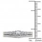 Solid 14k White Gold 0.48 Ct Round Cut Diamond Classic Engagement Ring Set HI I2