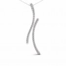 Sterling Silver 0.25ct TDW Diamond Fashion Pendant Necklace H-I I2 Sterling Silver 0.25ct TDW Diamond Fashion Pendant Necklace H-I I2