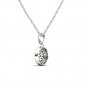 Genuine 10k White Gold 0.5Ct Round Cut Real Diamond Halo Necklace HI I2
