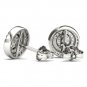 Genuine 10K White Gold 0.50 Ct Natural Round Cut Diamond Cluster Earrings