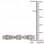 Genuine 10K White Gold 0.10 Ct Brillant Round Cut Diamond Wedding Band