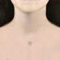 Sold 10k Rose Gold 0.5Ct Round Cut Diamond Cluster Halo Necklace HI I2
