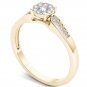 14k Solid Yellow Gold 0.25 Ct Round Cut Diamond Engagement & Wedding Ring HI I2