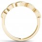 Genuine 10K Yellow Gold 0.06 Ct Round Cut Diamond Wedding Band