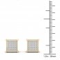 10k Yellow Gold 0.85 Ct Brilliant Round Cut Diamond Cluster Stud Earrings I2