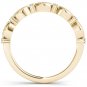 Genuine 10K Yellow Gold 0.10 Ct Round Cut Diamond Wedding Band