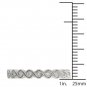 Genuine 10K White Gold 0.12 Ct Solid Round Cut Diamond Wedding Band