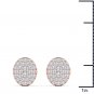 Solid 10k Rose Gold 0.20 Ct Round Cut Diamond Stud Push Back Earrings HI I2