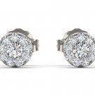 Natural 10k White Gold 0.33 Ct Round Cut Diamond Stud Earrings HI I2 Pushbacks Natural 10k White Gold 0.33 Ct Round Cut Diamond Stud Earrings HI I2 Pushbacks