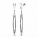 S925 Sterling Silver 0.33Ct Natural Round Cut Diamond Dangle Earrings HI S925 Sterling Silver 0.33Ct Natural Round Cut Diamond Dangle Earrings HI