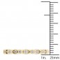 0.06 Ct 10K Yellow Gold Brillant Round Cut Diamond Wedding Band