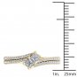 Genuine 0.50 Carat 14K Yellow Gold Round Cut Diamond Halo Engagement Ring