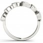 Genuine 10K White Gold 0.08 Ct Brillant Round Cut Diamond Wedding Band