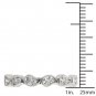 Genuine 10K White Gold 0.08 Ct Brillant Round Cut Diamond Wedding Band