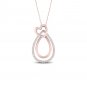 10k Rose Gold 0.1ct TDW Diamond Heart Necklace (I-J, I2)