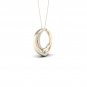 10k Yellow Gold 0.1ct TDW Diamond Interlocked Loops Necklace (I-J, I2)