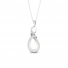 10k White Gold 0.16ct TDW Diamond Infinity Necklace (I-J, I2)