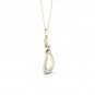 10k Yellow Gold 0.16ct TDW Diamond Infinity Necklace (I-J, I2)