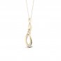 10k Yellow Gold 0.16ct TDW Diamond Infinity Necklace (I-J, I2)