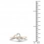 10K Yellow Gold 0.07 Ct TDW Diamond Double Heart Ring (I-J, I2)