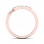 10K Rose Gold 0.07 Ct TDW Diamond Double Heart Ring (I-J, I2)
