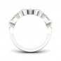 10K White Gold 0.15 Ct TDW Diamond Hearts Fashion Ring (I-J, I2)